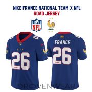 France National Team NFL Style Road Jersey Collection by Nike