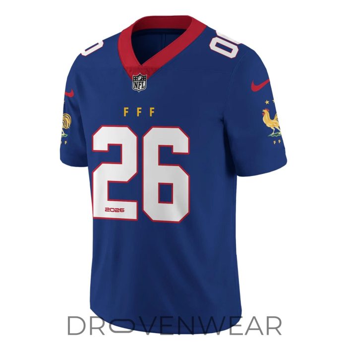 France National Team NFL Style Road Jersey Collection by Nike - Image 2