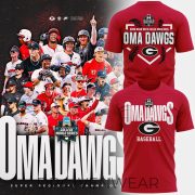 Georgia Bulldogs 2026 CWS OmaDawgs Championship Run Graphic T-Shirt