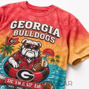 Georgia Bulldogs Premium NCAA Summer Fan 3D All-Over Print T-Shirt - Image 5