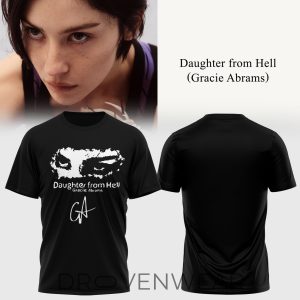 Gracie Abrams Daughter From Hell Signature Graphic Shirt by Drovenwear.com