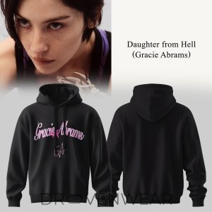 Gracie Abrams Daughter From Hell Signature Hoodie by Drovenwear.com