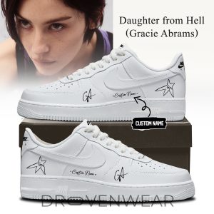 Gracie Abrams Signature Air Force 1 Custom Sneakers by Drovenwear.com