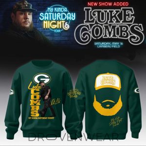 Green Bay Packers x Luke Combs 2026 Tour Crewneck Sweatshirt by Drovenwear.com