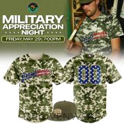 Greensboro Grasshoppers Military Tribute Night 2026 Baseball Jersey