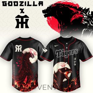 Hanshin Tigers x Godzilla Minus One Premium Fan Jersey by Drovenwear.com