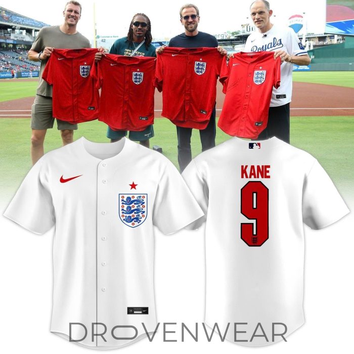 Harry Kane England Football Team Inspired Baseball Jersey - Image 4