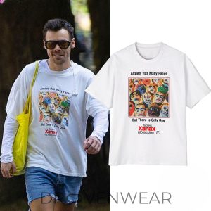 Harry Styles In London Anxiety Has Many Faces Xanax TShirt by Drovenwear.com