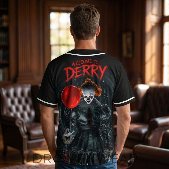 Haunted Carnival Nightmare Baseball Jersey | Personalized Horror Fan Gift - Image 4