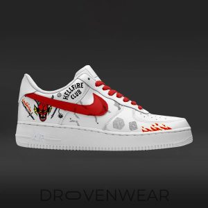 Hellfire Club Stranger Things Custom AF1 by Drovenwear.com