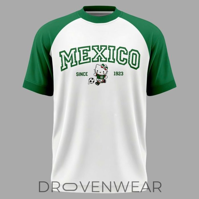Hello Kitty Mexico National Football Heritage 1923 Premium Graphic Tee - Image 2