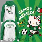 Hello Kitty Mexico National Football Heritage 1923 Premium Pullover Hoodie
