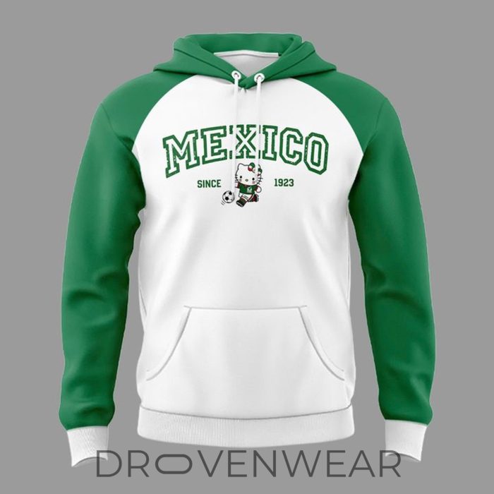 Hello Kitty Mexico National Football Heritage 1923 Premium Pullover Hoodie - Image 2