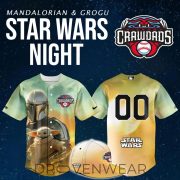 Hickory Crawdads Star Wars Theme Night Limited Jersey NN