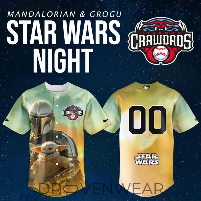 Hickory Crawdads Star Wars Theme Night Limited Jersey NN - Image 2