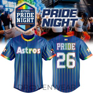 Houston Astros 2026 Pride Night Limited Baseball Jersey by Drovenwear.com
