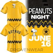 Houston Astros Peanuts Night 2026 Limited Edition Baseball Jersey