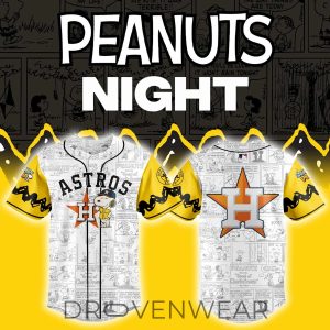 Houston Astros Peanuts Special Night Jersey Version 4 by Drovenwear.com