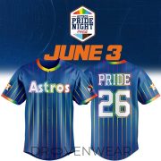 Houston Astros Pride Celebration 2026 Special Baseball Jersey