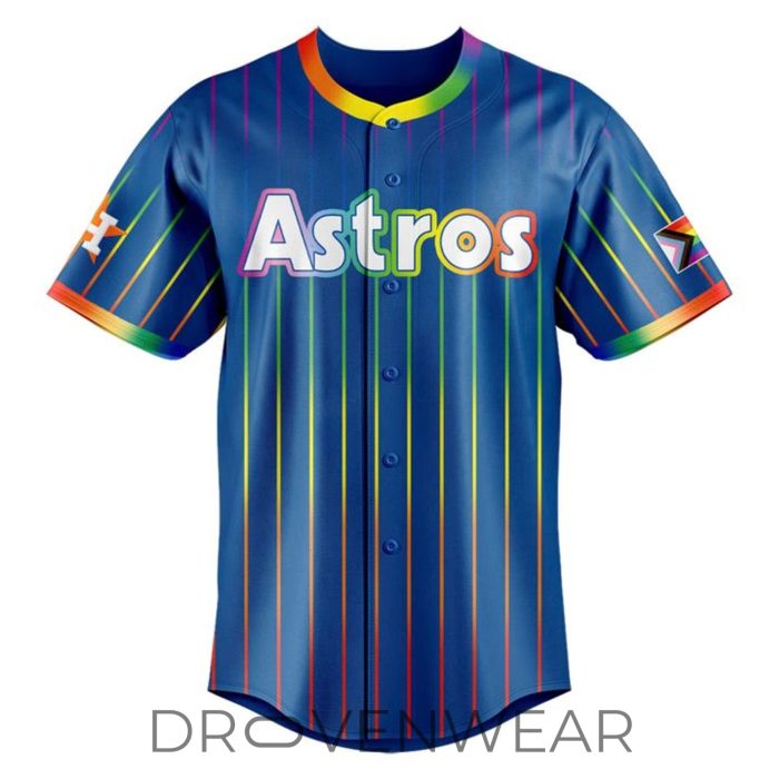 Houston Astros Pride Celebration 2026 Special Baseball Jersey - Image 2