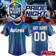 Houston Astros Pride Celebration Custom Name & Number Jersey 2026