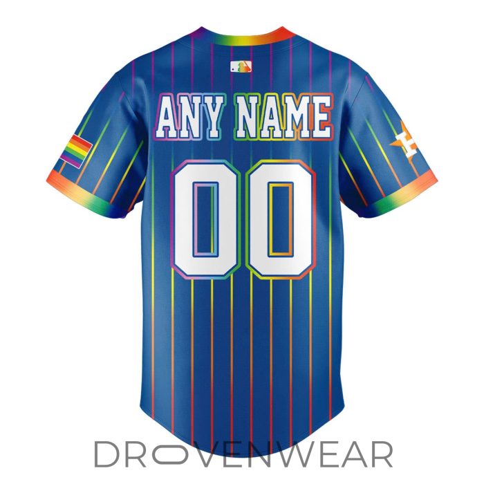 Houston Astros Pride Celebration Custom Name & Number Jersey 2026 - Image 3
