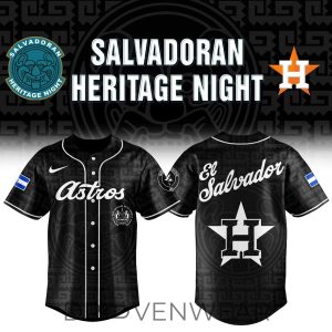 Houston Astros Salvadoran Heritage Night Fan Jersey 2026 by Drovenwear.com