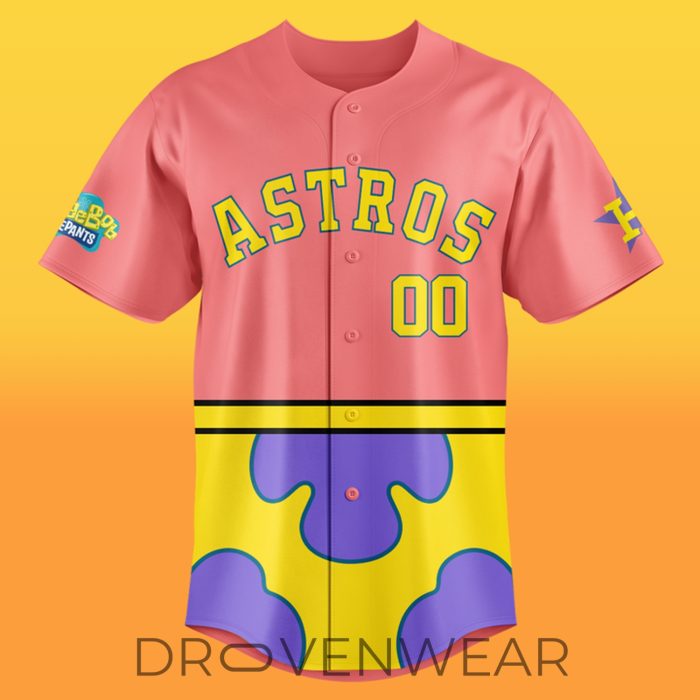 Houston Astros SpongeBob Night 2026 Limited Edition Baseball Jersey - Image 2