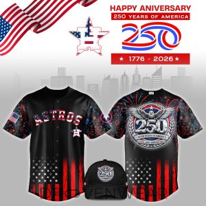 Houston Astros USA 250th Anniversary Limited Jersey by Drovenwear.com