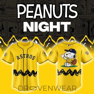 Houston Astros x Peanuts Theme Night Fan Jersey by Drovenwear.com