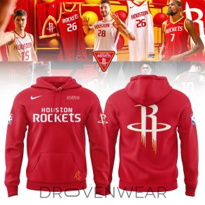 Houston Rockets 2026 Premium Pullover Hoodie by Drovenwear.com