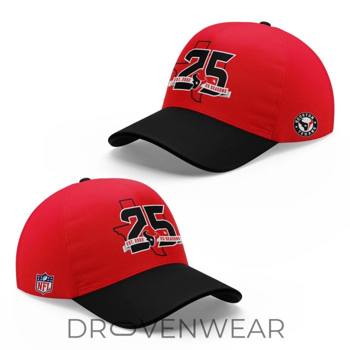 Houston Texans 25th Season Anniversary Pullover Hoodie - Image 5