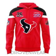 Houston Texans 25th Season x America 250 Patriotic Graphic Hoodie - Image 2