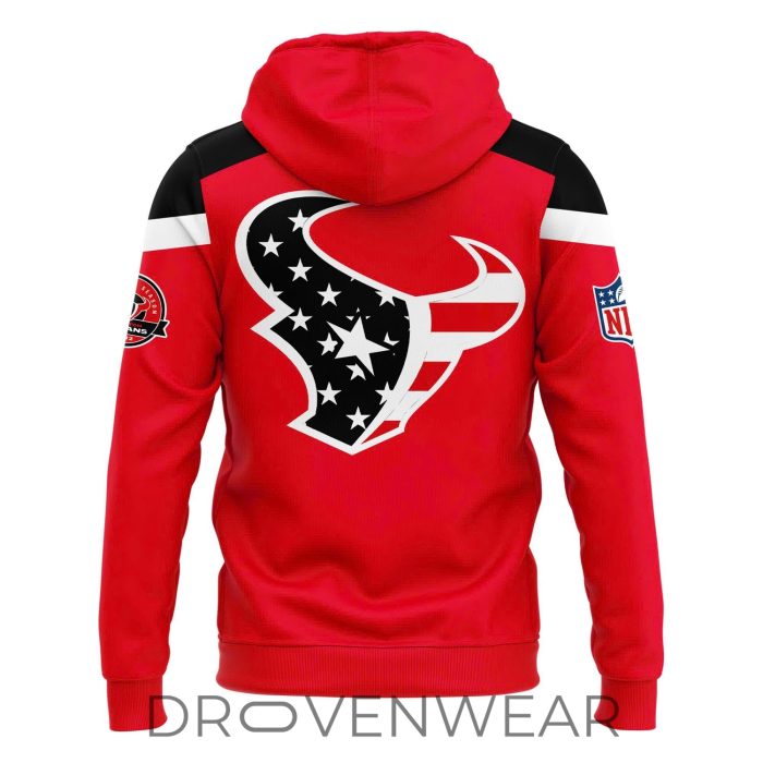 Houston Texans 25th Season x America 250 Patriotic Graphic Hoodie - Image 3