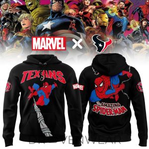 Houston Texans x Amazing SpiderMan Hoodie by Drovenwear.com