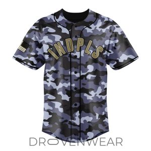 Indianapolis Indians Memorial Day Camo Baseball Jersey 2026 by Drovenwear.com