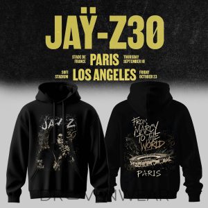 JAYZ Paris 30 Shows 2026 Limited Edition Hoodie by Drovenwear.com