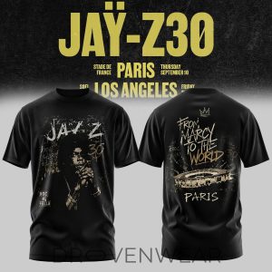 JAYZ Paris Concert Event 2026 Graphic Tee V2 by Drovenwear.com