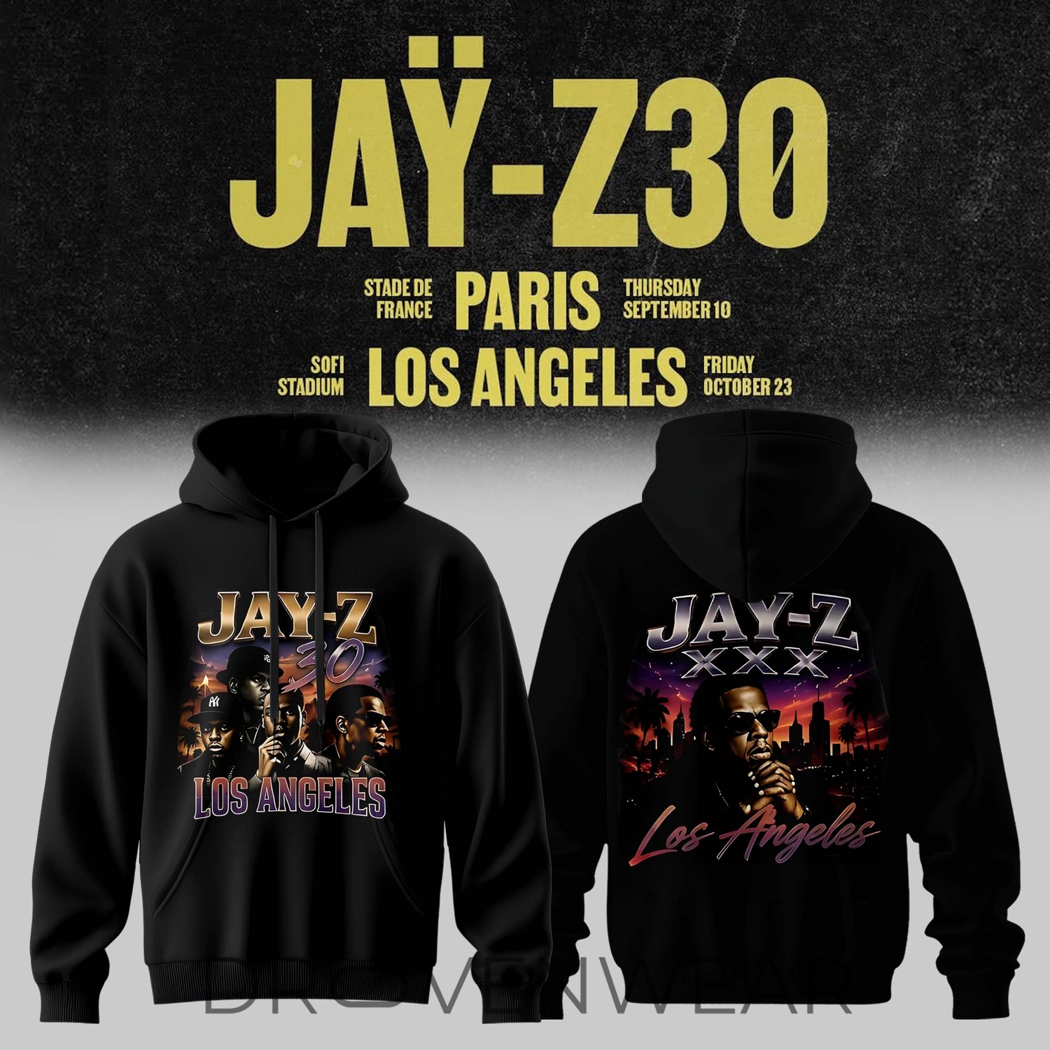 JAY-Z Paris Live Event 2026 Graphic Hoodie V2 JAY-Z Paris Live Event 2026 Graphic Hoodie V2