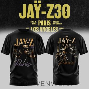 JAYZ Paris Live Performance 2026 Special Edition TShirt by Drovenwear.com