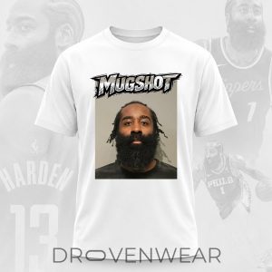 James Harden Mugshot Inspired Basketball Fan Shirt 2026 by Drovenwear.com