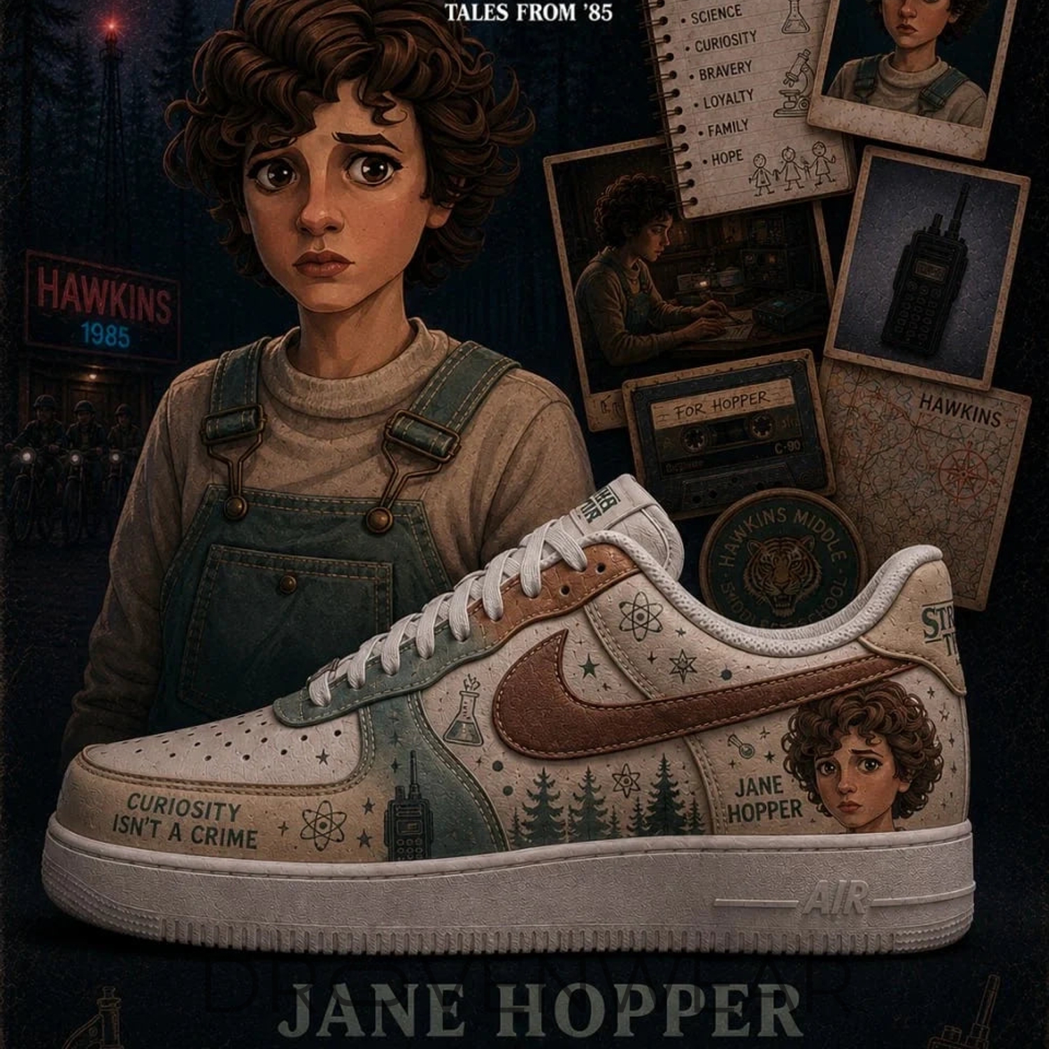 Jane Hopper Stranger Things Collector AF1 Jane Hopper Stranger Things Collector AF1