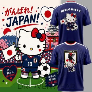 Japan Football Hello Kitty World Cup 2026 Fan Shirt by Drovenwear.com