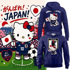 Japan Football Hello Kitty World Cup 2026 Hoodie by Drovenwear.com