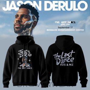 Jason Derulo Australia New Zealand Tour 2026 Hoodie by Drovenwear.com