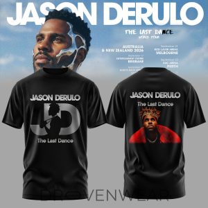 Jason Derulo Last Dance World Tour 2026 Graphic TShirt by Drovenwear.com