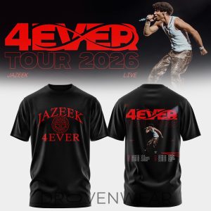 Jazeek 4EVER Tour Essential TShirt 2026 by Drovenwear.com