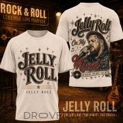 Jelly Roll Inspired On My Mind Graphic 3D Fan Apparel Shirt