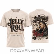 Jelly Roll Inspired On My Mind Graphic 3D Fan Apparel Shirt - Image 2