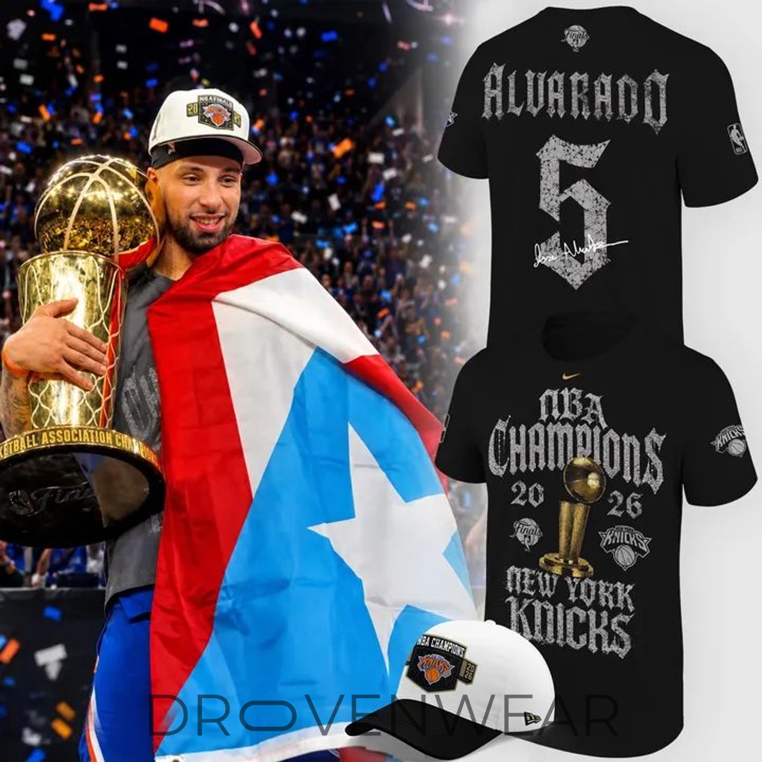 Jose Alvarado 2026 Championship Edition Black Fan Shirt Jose Alvarado 2026 Championship Edition Black Fan Shirt